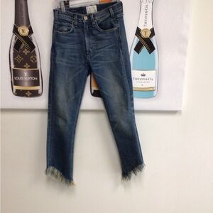 McGuire Stylish Blue Frayed Hem Women Jeans